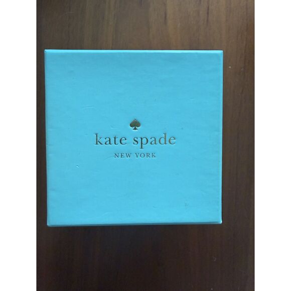 New in box Kate spade‎ new york holland three-hand brown leather watch gold